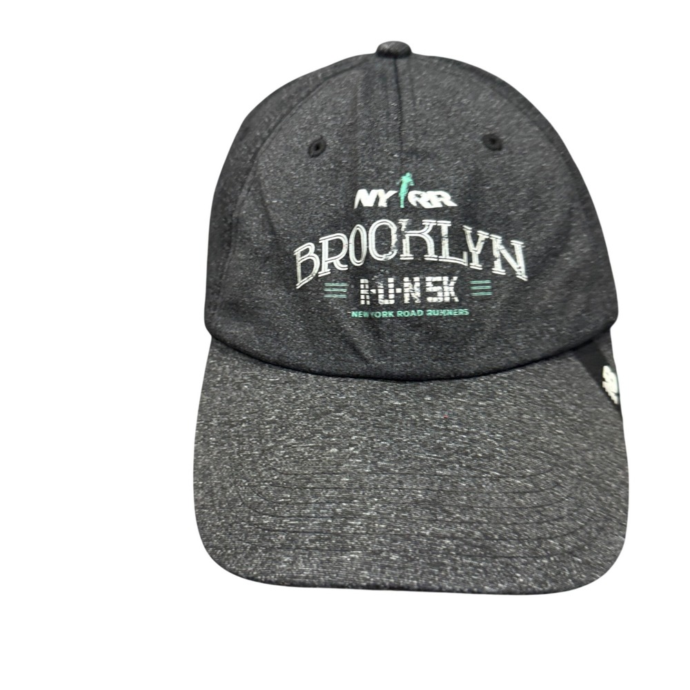 New Balance Hat Unisex OS Charcoal Excellent Brooklyn Run 5k NYRR LAH93022-BK